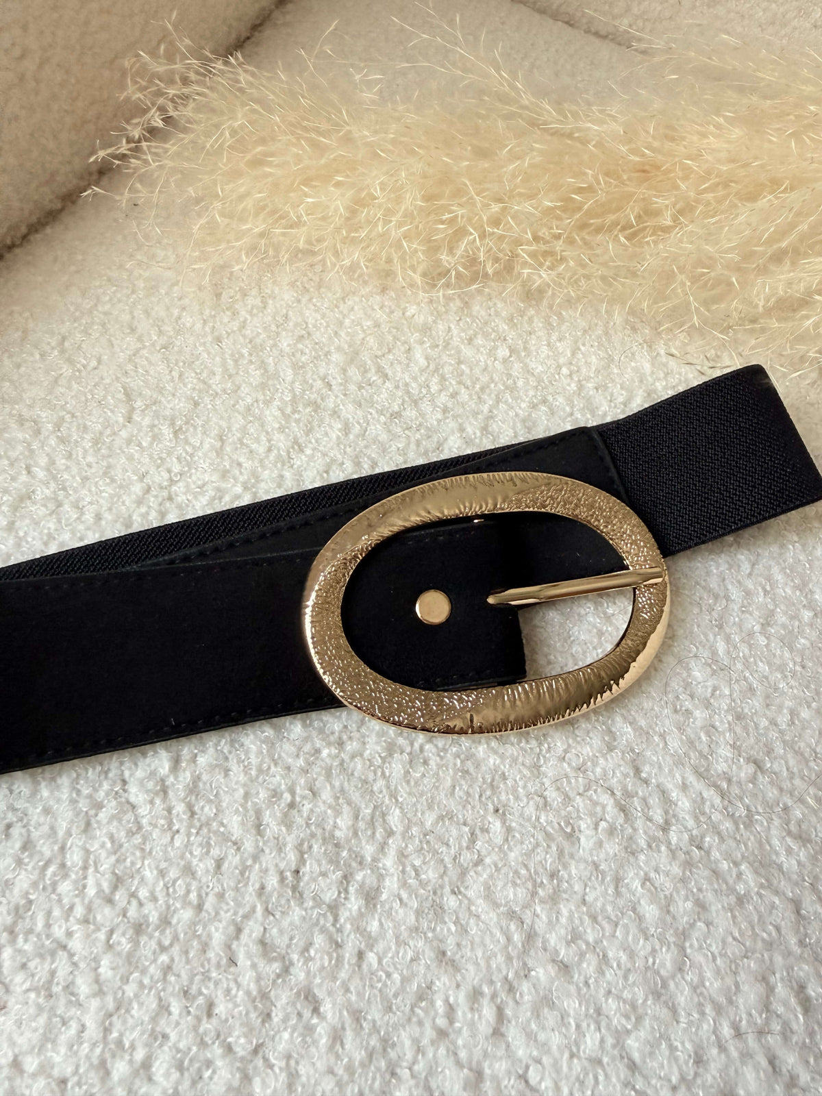 Ceinture noire grande taille 