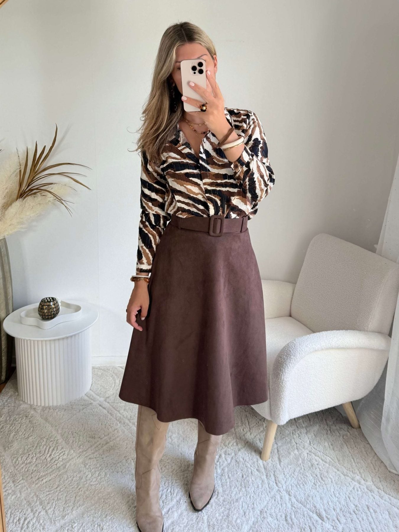 Jupe effet daim - Olly