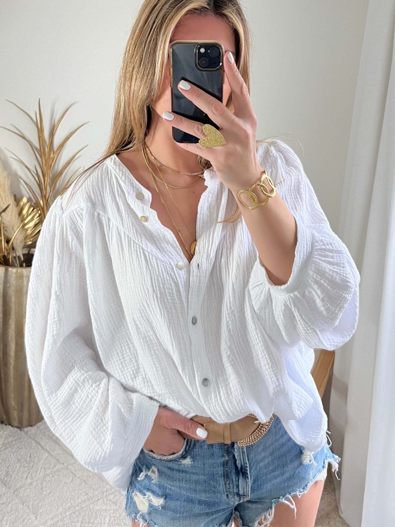 Chemise blanche oversize