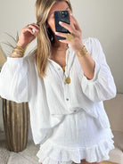 Chemise blanche oversize