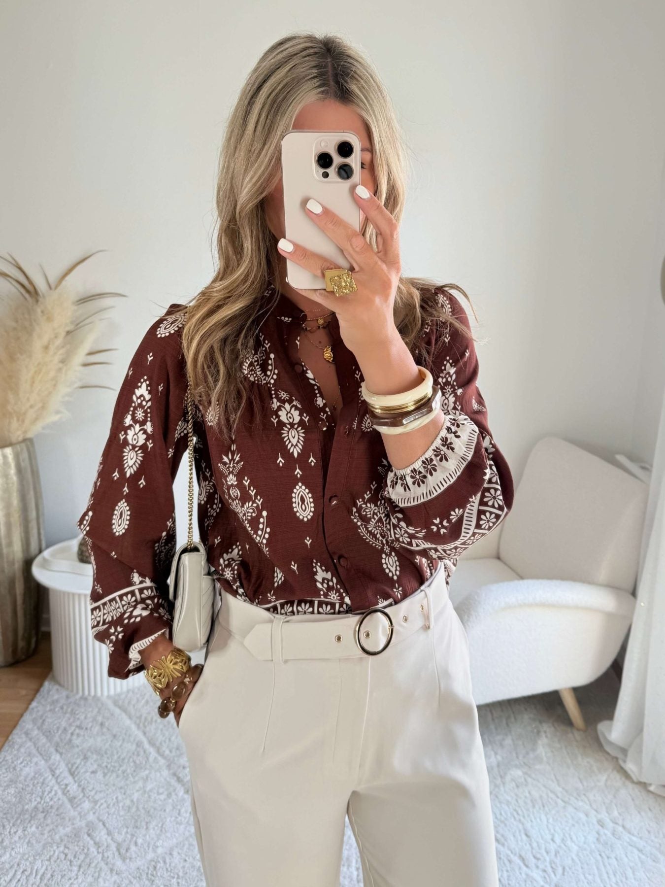 Chemise chocolat - Ingrid