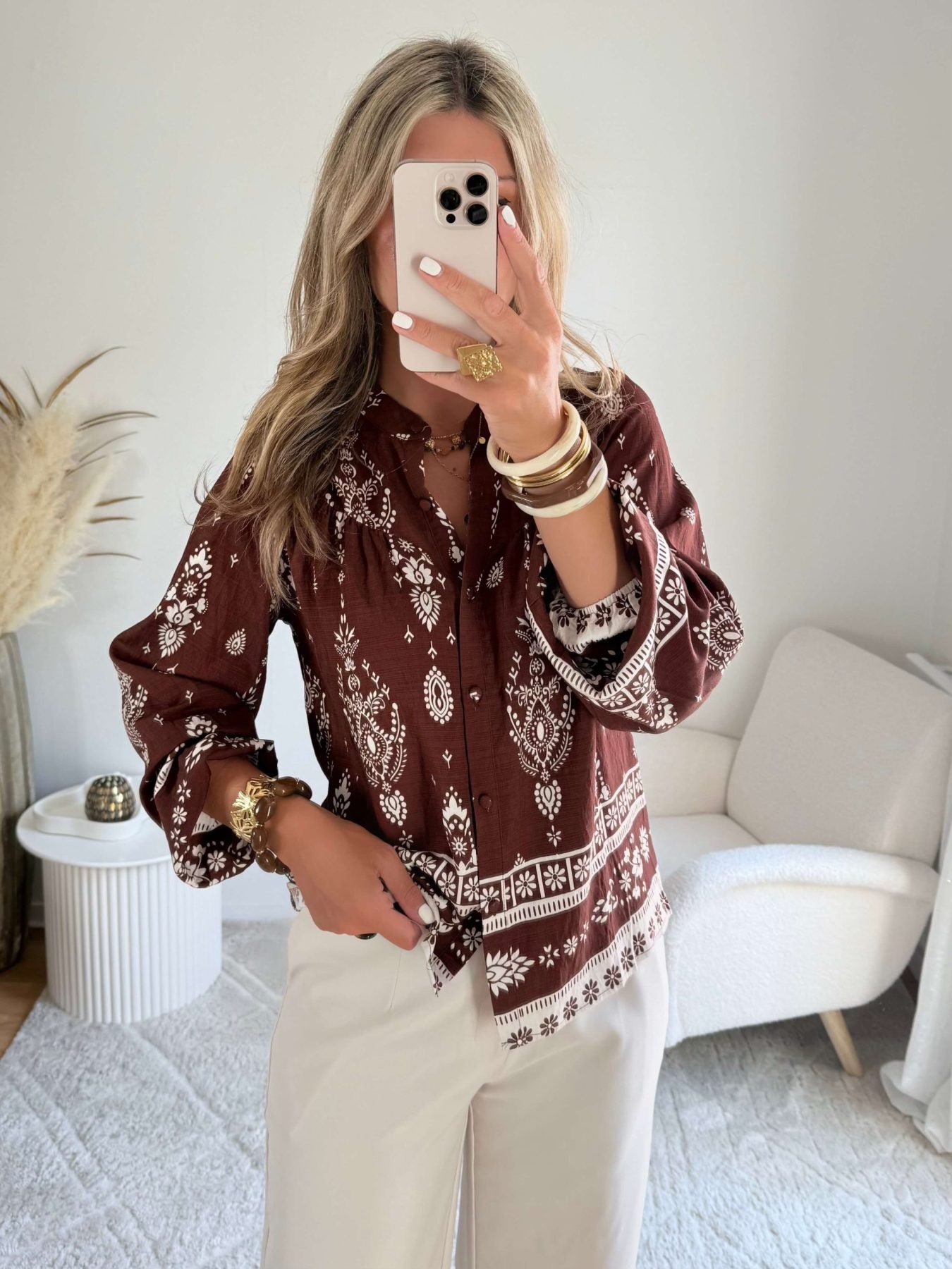 Chemise chocolat - Ingrid