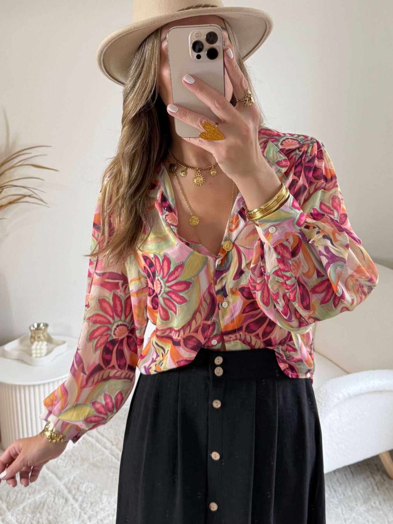 Chemise fleurie - Gaby