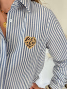 Chemise rayée bleue - Fily
