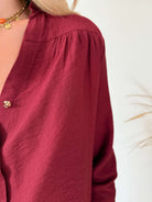 Chemisier bordeaux - Gilda