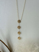 Collier cravate - Fleurs