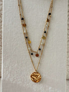 Collier double perles fines