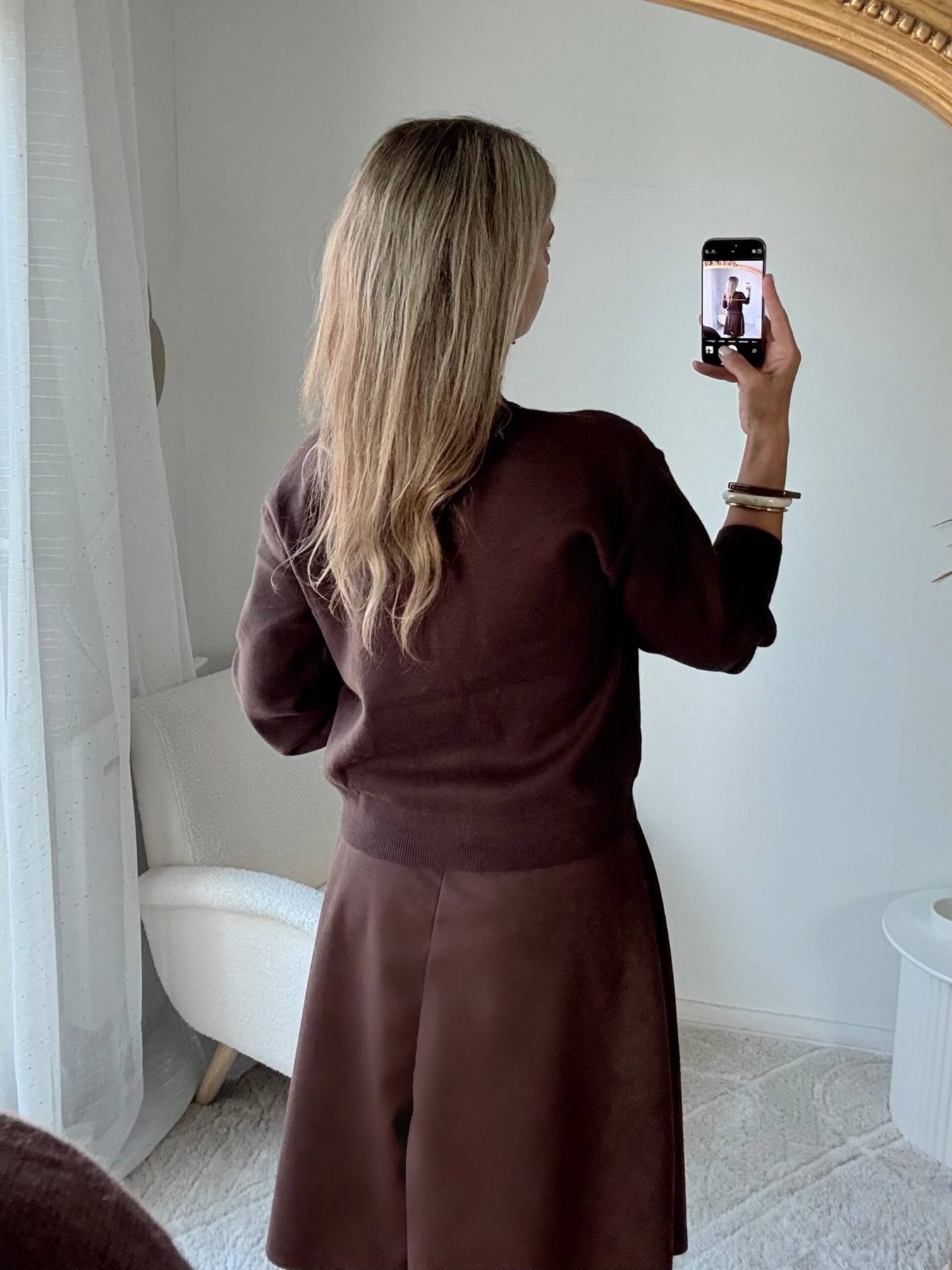 Gilet marron boutons dorés - Nori