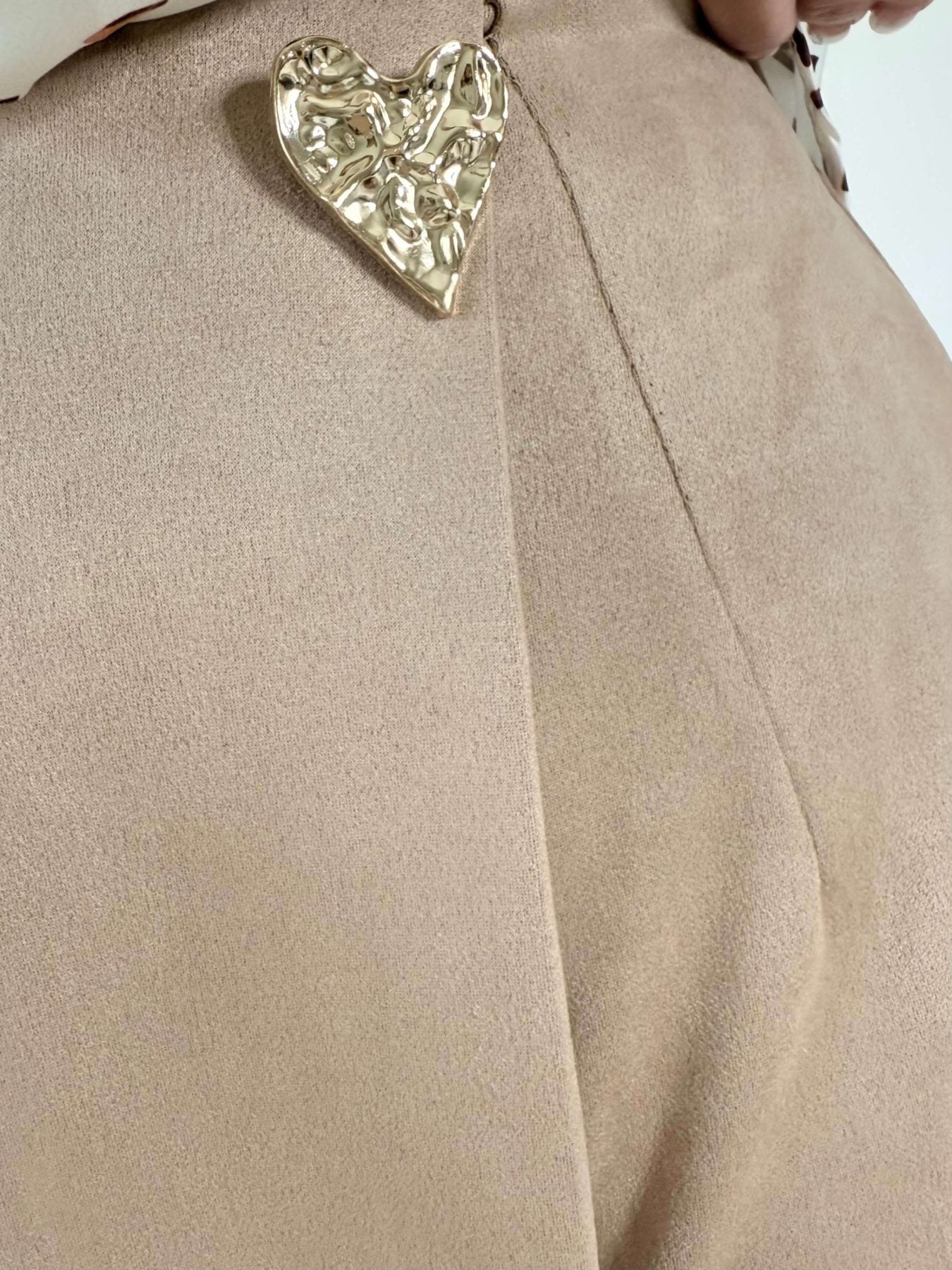 Jupe short beige - Lenny