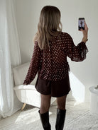 Blouse à pois dorés - Lola