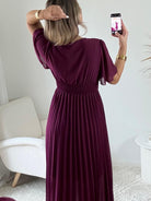 Robe longue prune - Ana