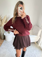 Pull bordeaux - Axel