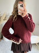 Pull bordeaux - Axel