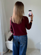 Pull fin bordeaux- Edme