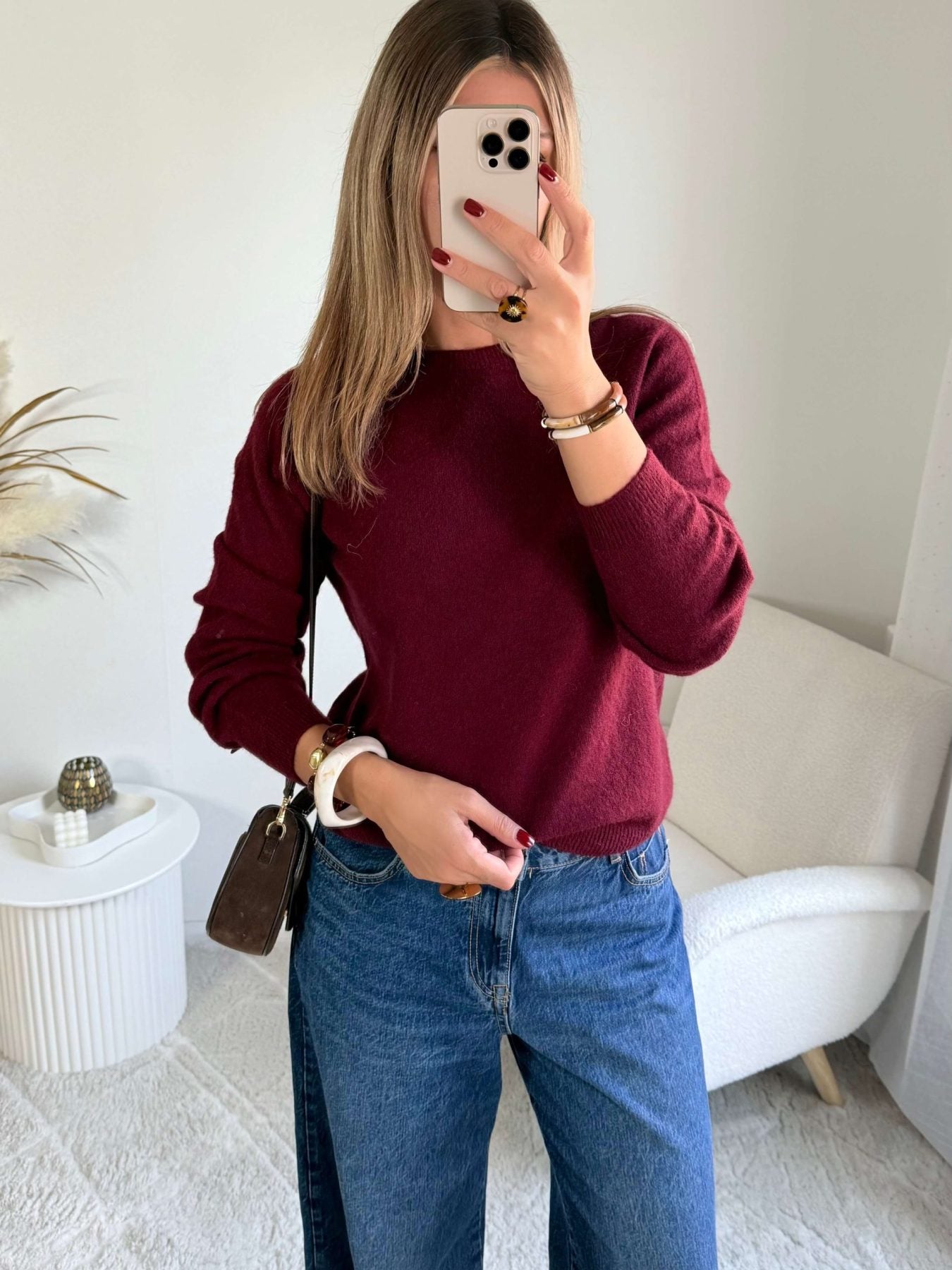 Pull fin bordeaux- Edme