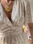 Robe motifs métallisés - Romy