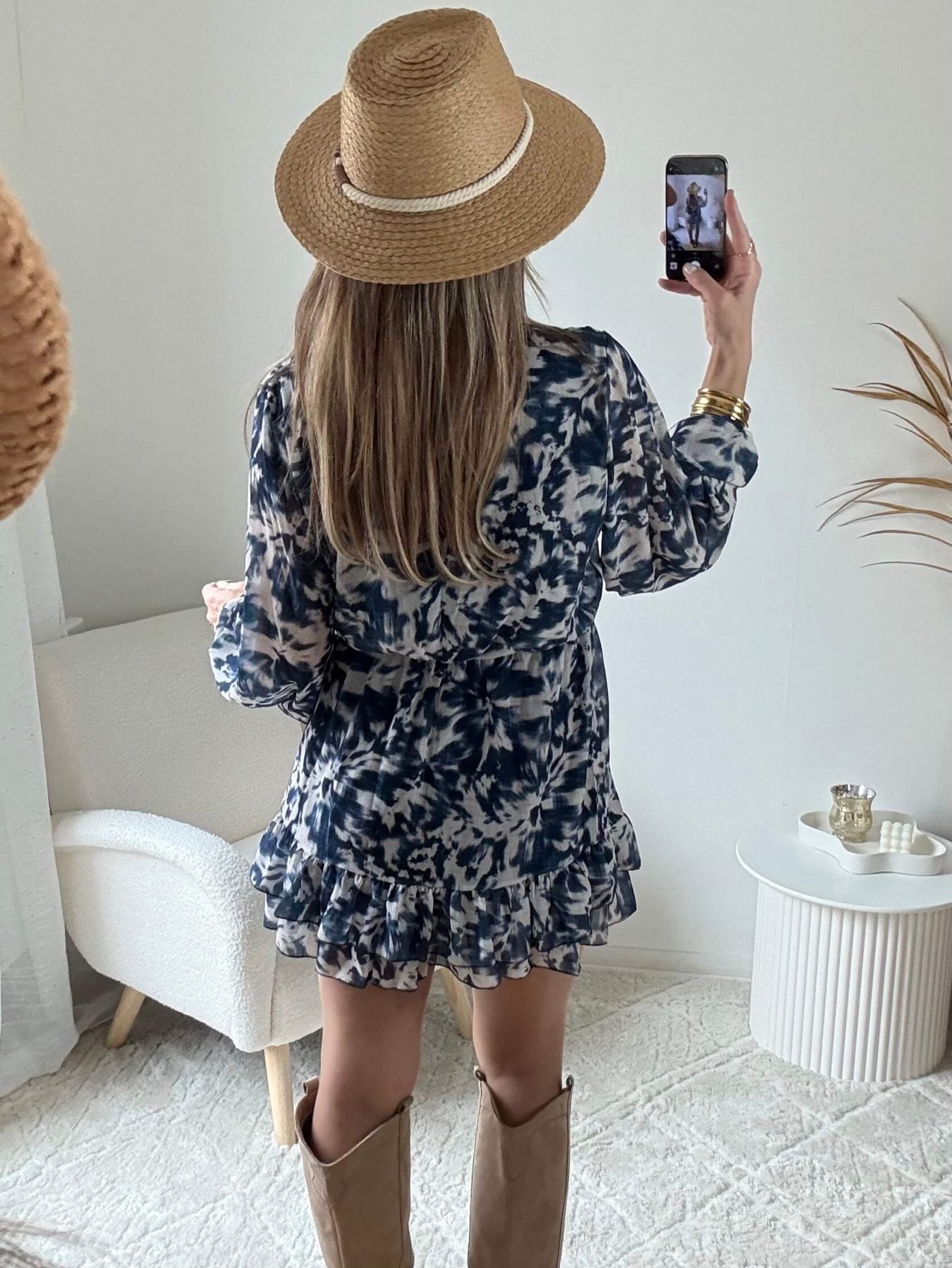 Robe motifs bleus - Stacy