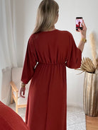 Robe bohème terracotta