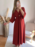 Robe bohème terracotta