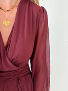 Robe courte bordeaux - Cali