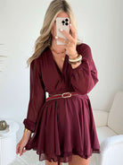 Robe courte bordeaux - Cali