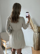 Robe courte beige - Romy