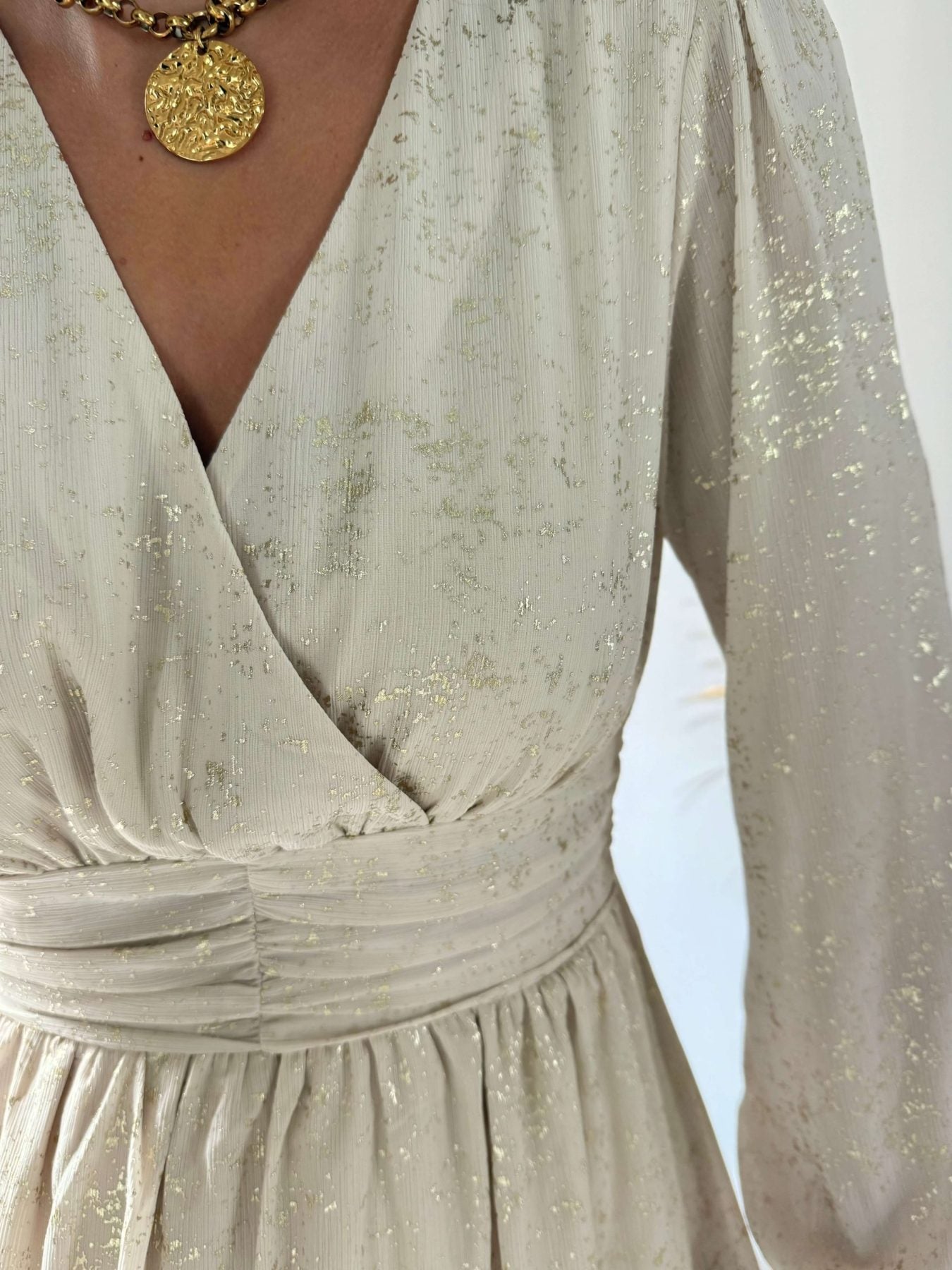 Robe courte beige - Romy