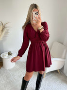 Robe courte bordeaux - Margot