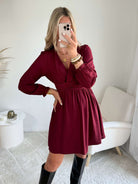 Robe courte bordeaux - Margot