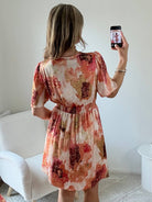 Robe courte dorée - Aurore