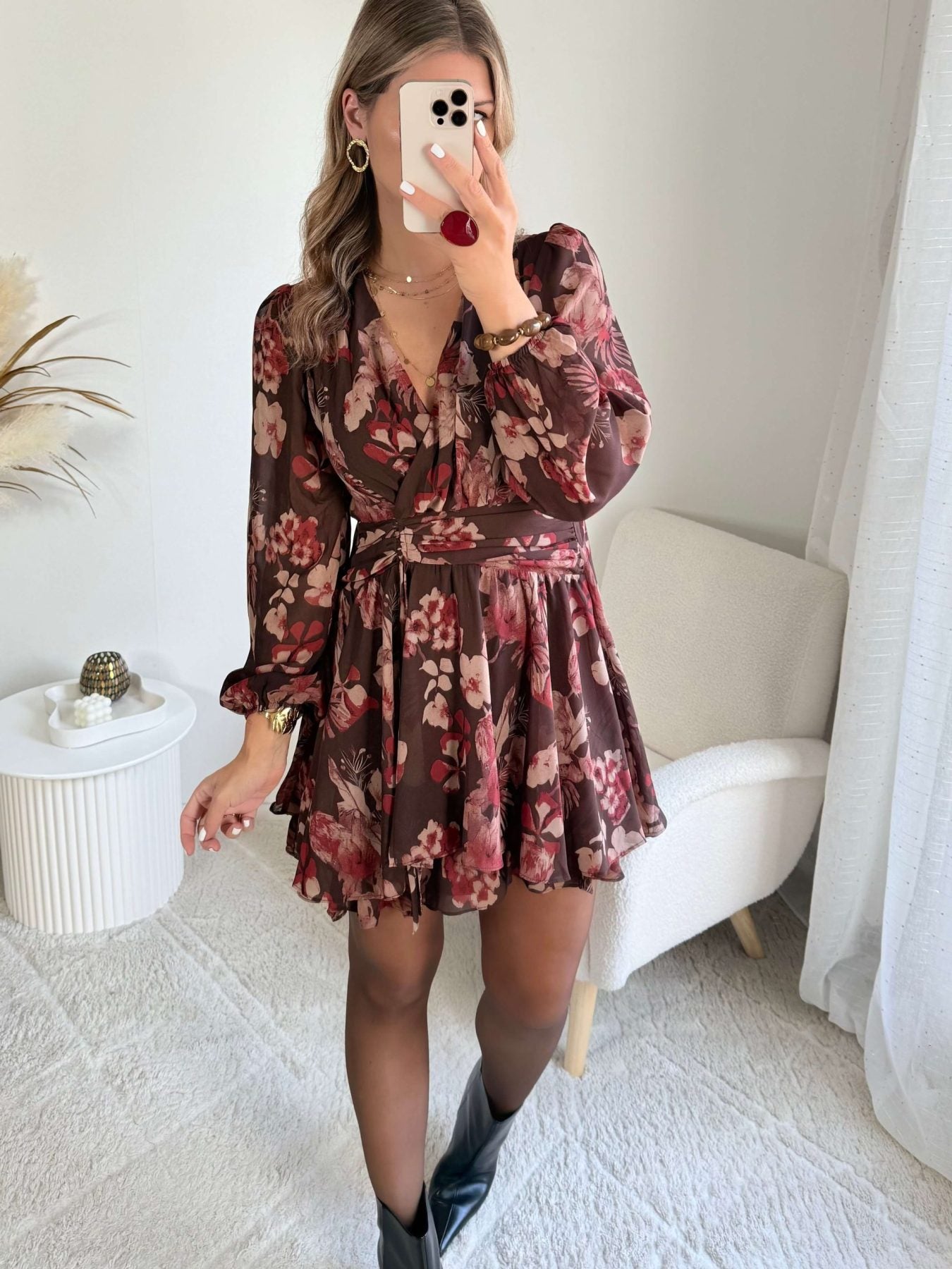 Robe courte fleurie - Cali