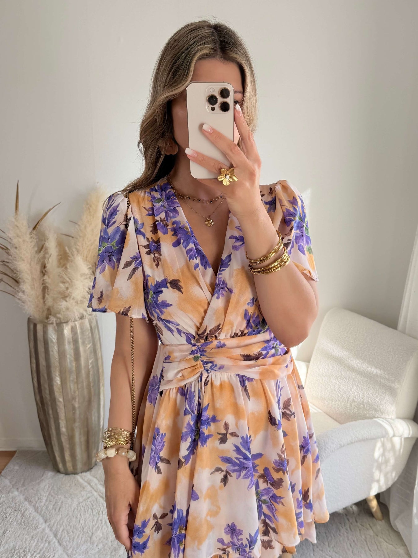 Robe fleurie bohème Zélie – robe femme Easy Dressing