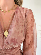 Robe courte irisée - Jade