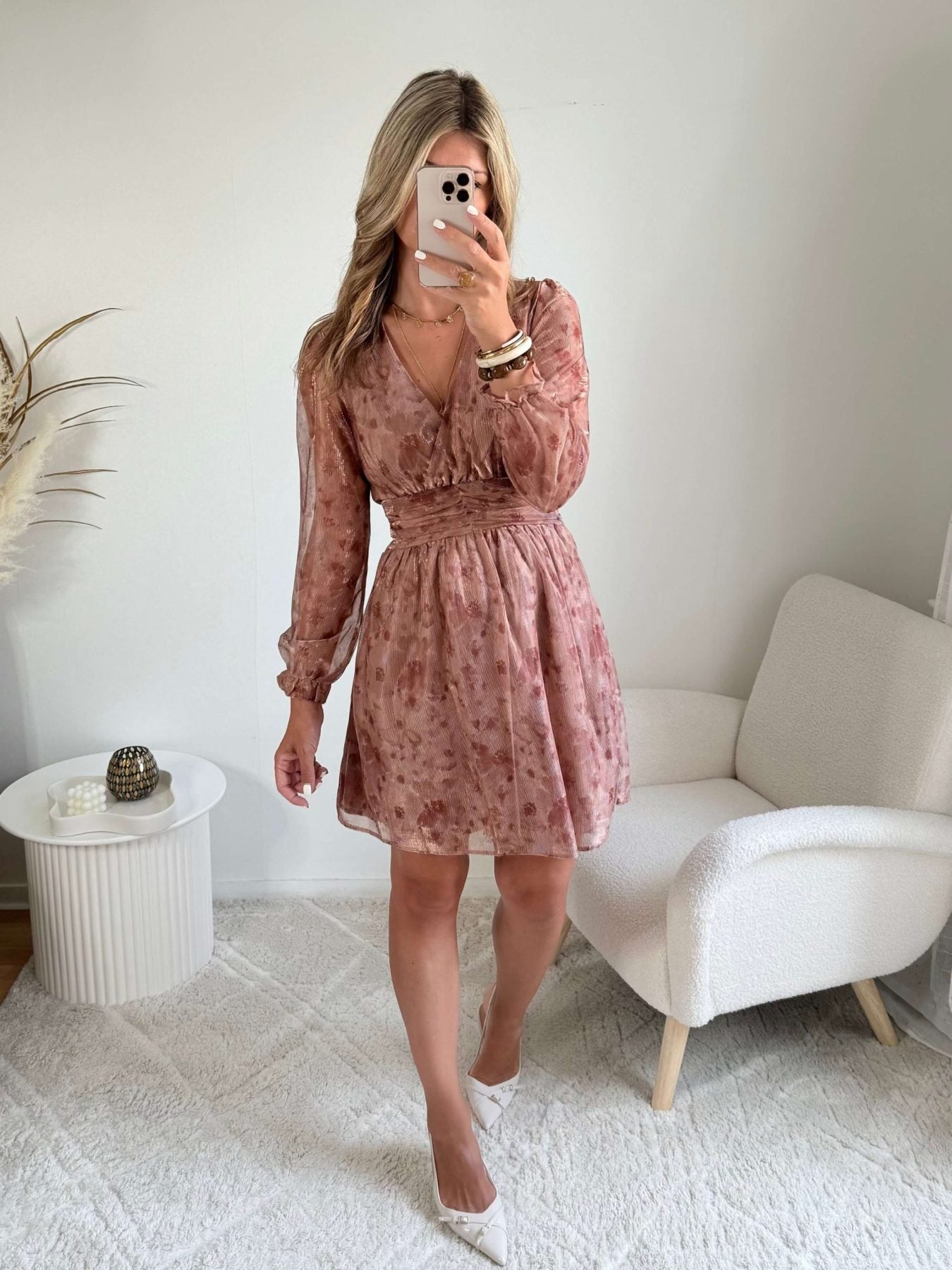 Robe courte irisée - Jade