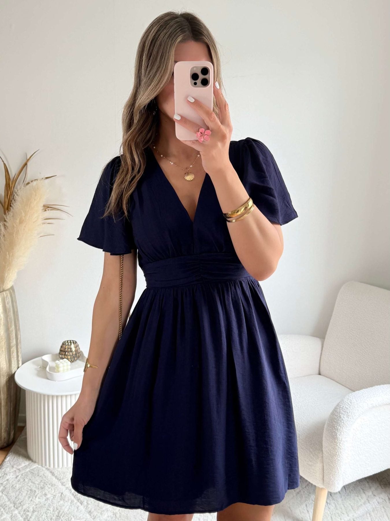 Robe courte marine - Diana