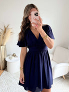 Robe courte marine - Diana