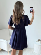 Robe courte marine - Diana