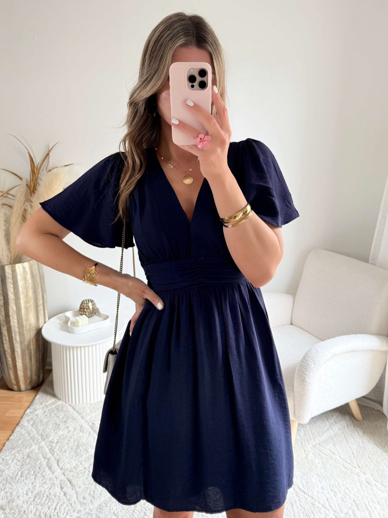 Robe courte marine - Diana