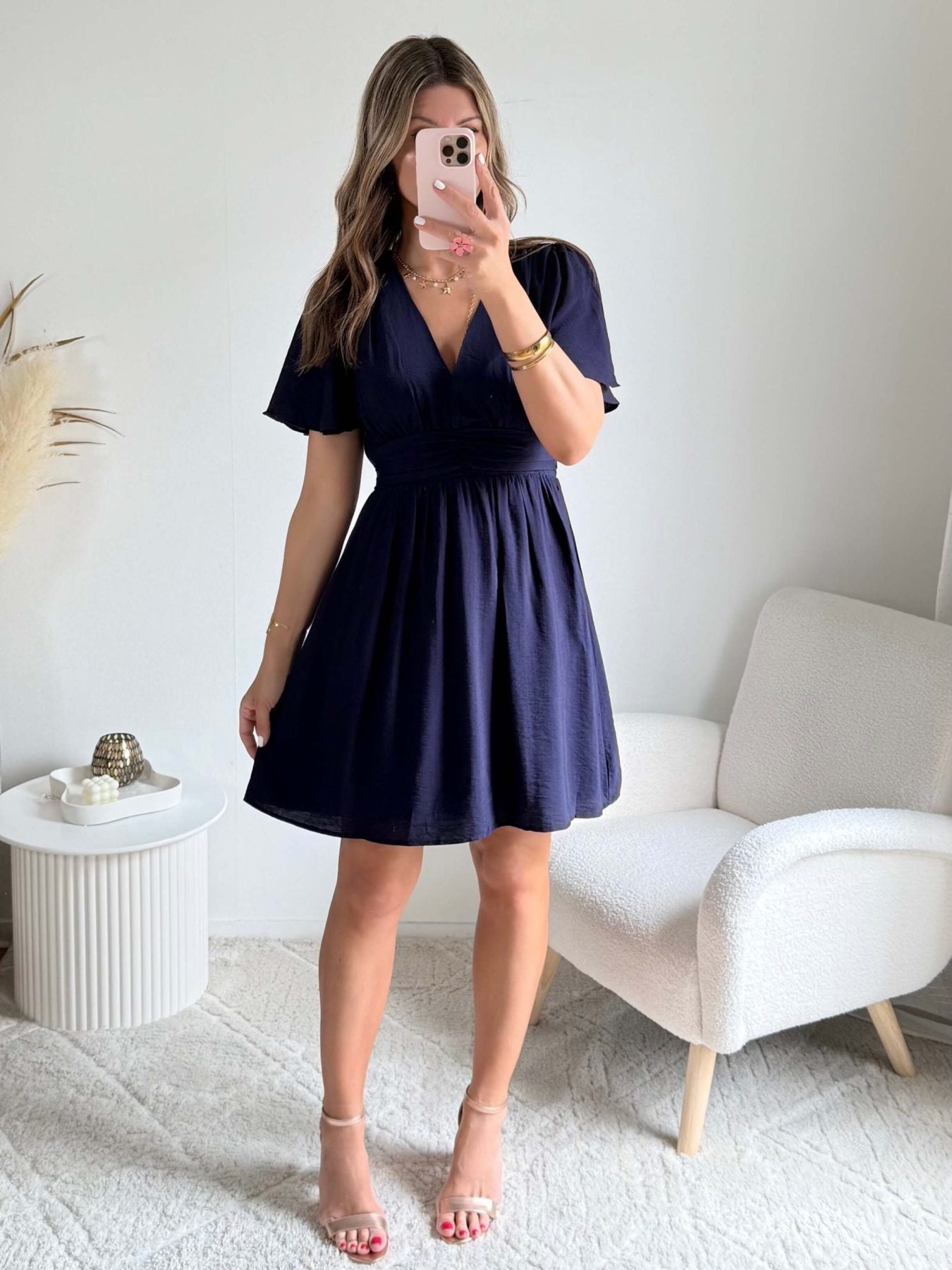 Robe courte marine - Diana