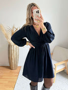 Robe courte marine - Lucie