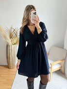 Robe courte marine - Lucie