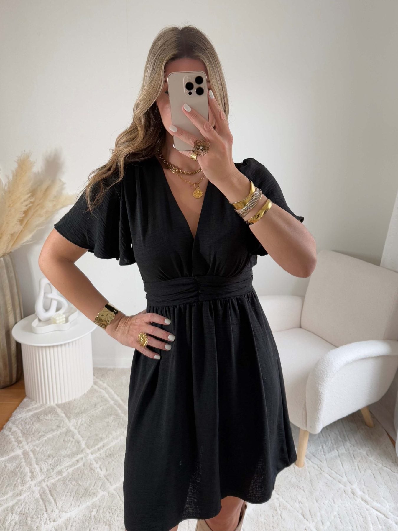 Robe courte noire - Diana