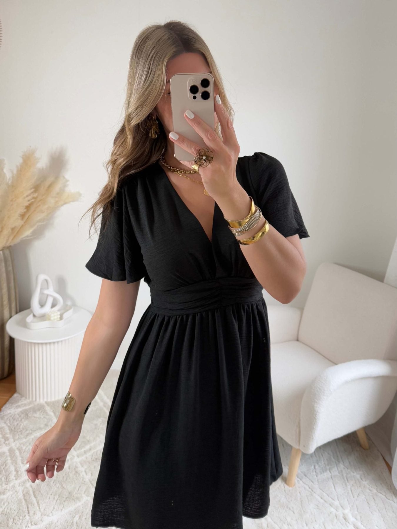 Robe courte noire - Diana