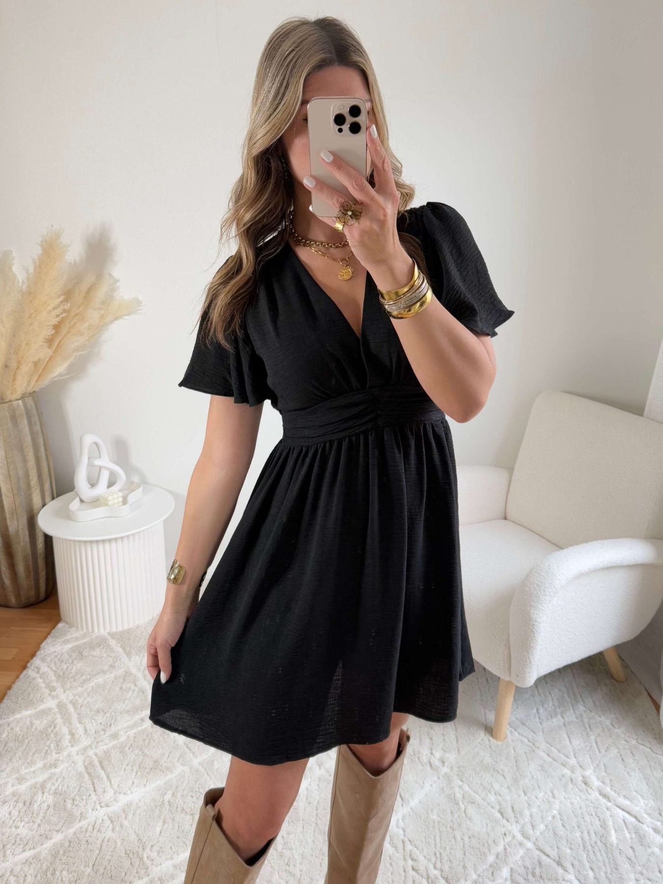 Robe courte noire - Diana