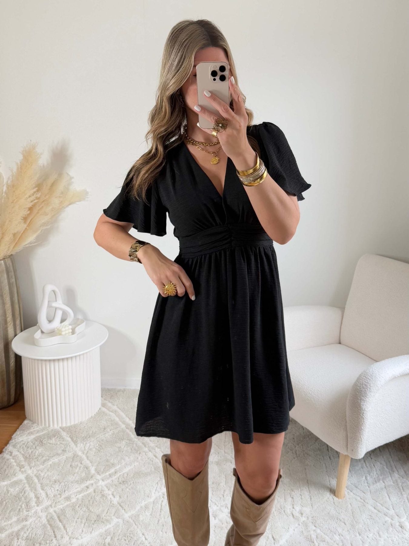 Robe courte noire - Diana