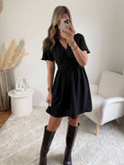 Robe courte noire - Diana