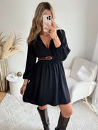 Robe courte noire - Lucie