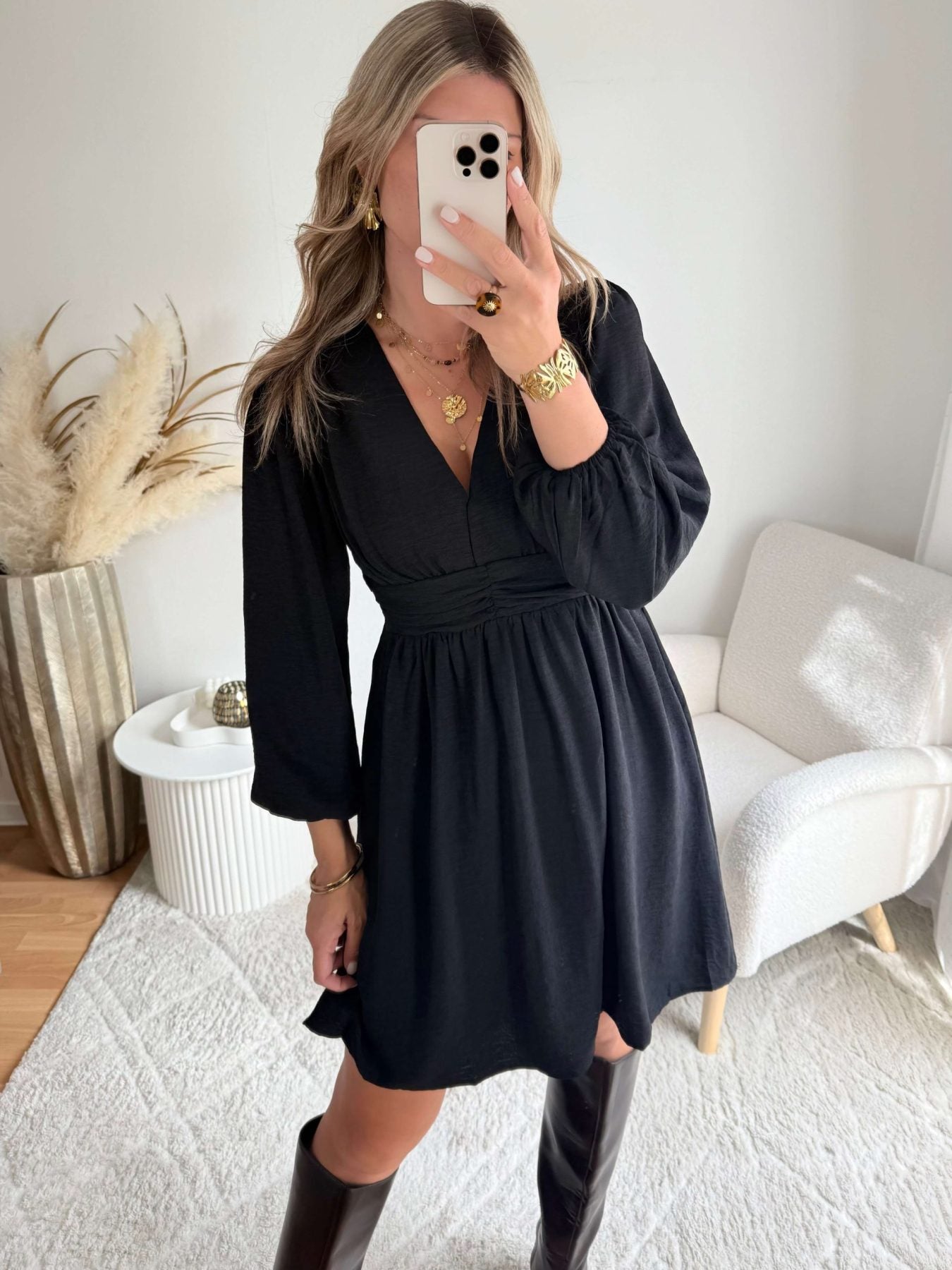 Robe courte noire - Lucie