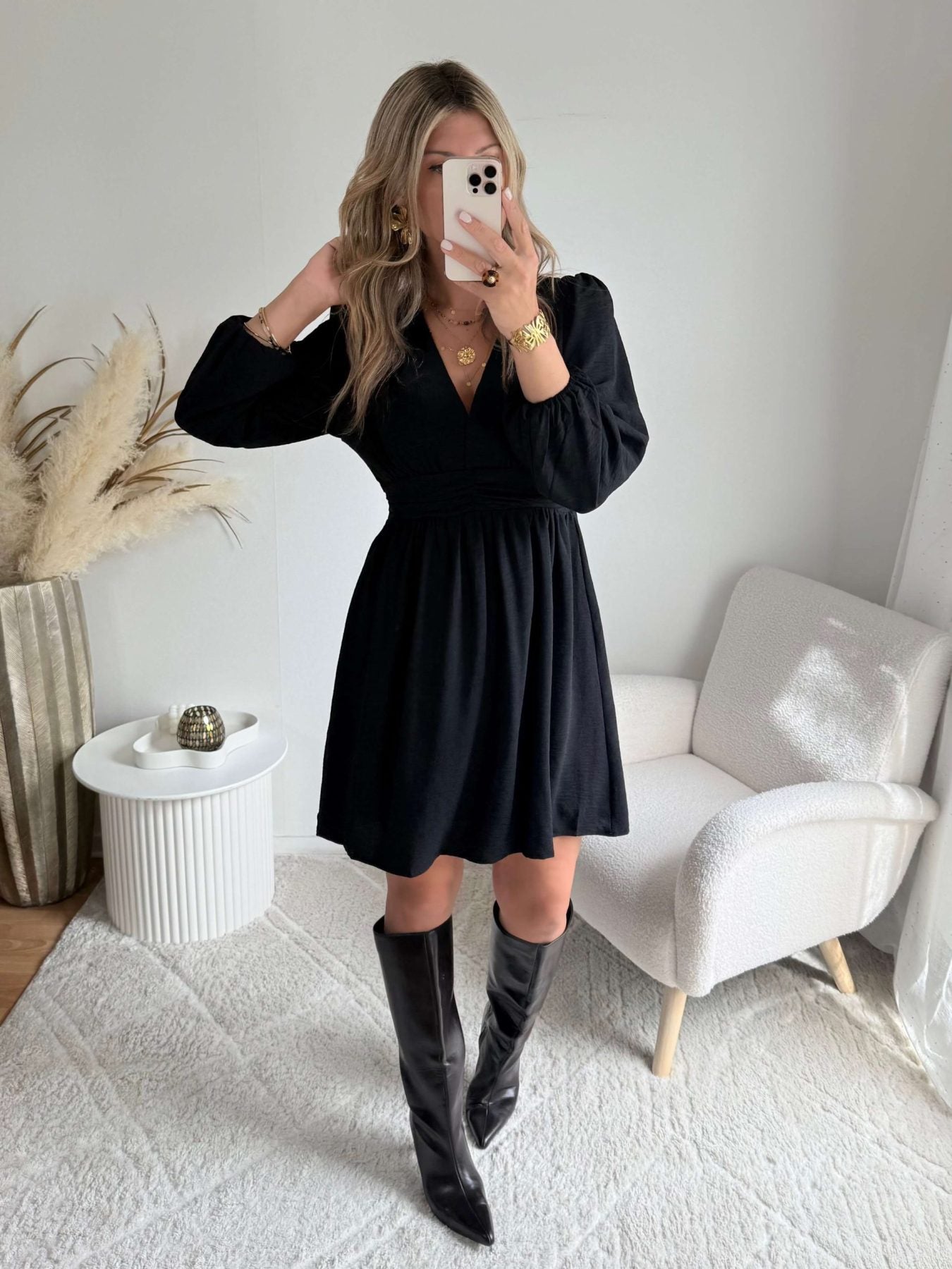 Robe courte noire - Lucie