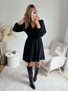 Robe courte noire - Lucie